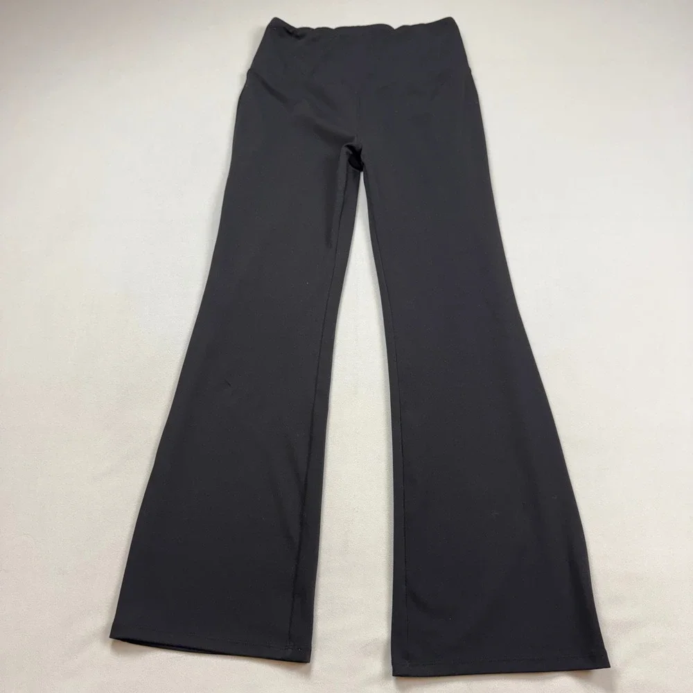 Halara DayStretch HIgh Waisted Pocket Flare Yoga Pants Leggings Women Med Petite - Picture 1 of 8